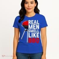 Real Men Smell Like BBQ Women's T-Shirt thumb 4