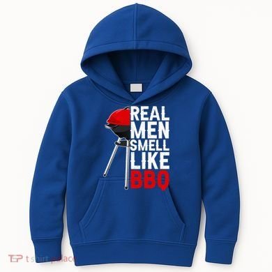 Real Men Smell Like BBQ Kids Hoodie