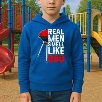Real Men Smell Like BBQ Kids Hoodie thumb 2