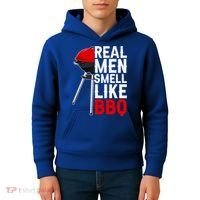 Real Men Smell Like BBQ Kids Hoodie thumb 4