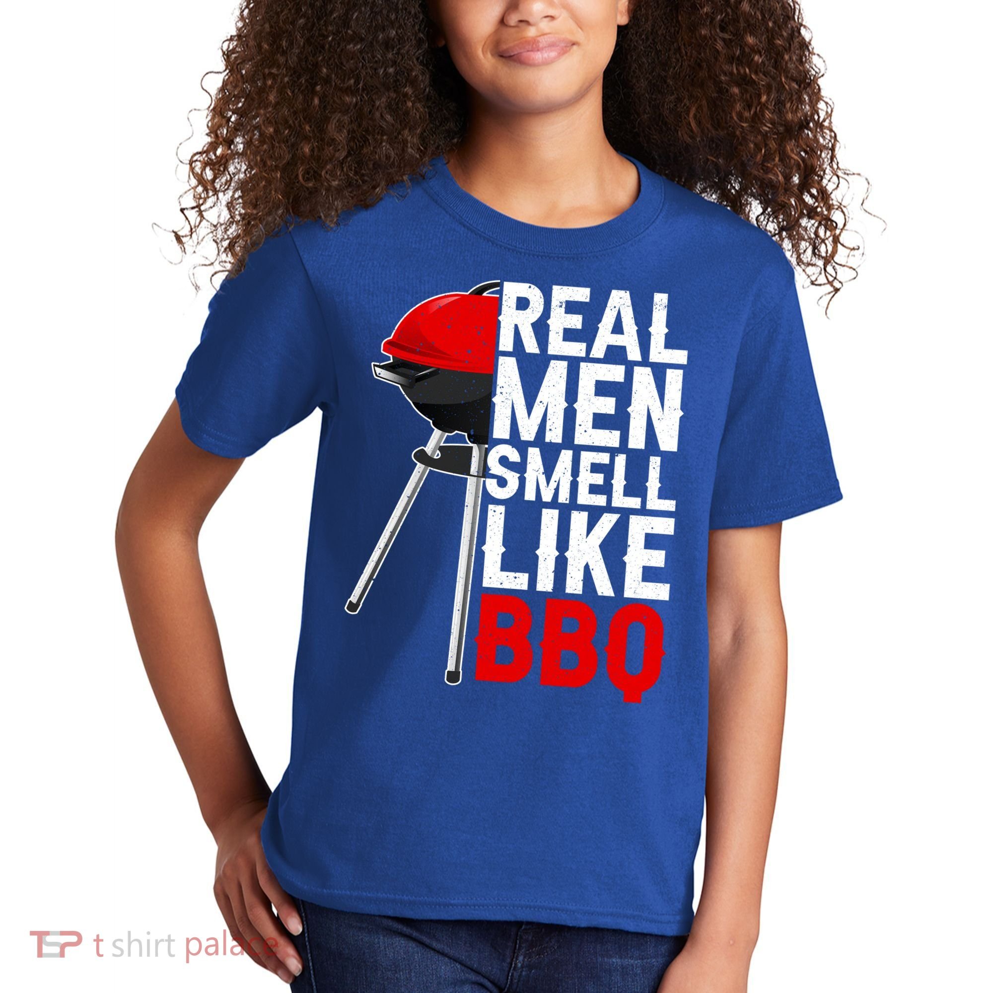 Real Men Smell Like BBQ Kids T-Shirt
