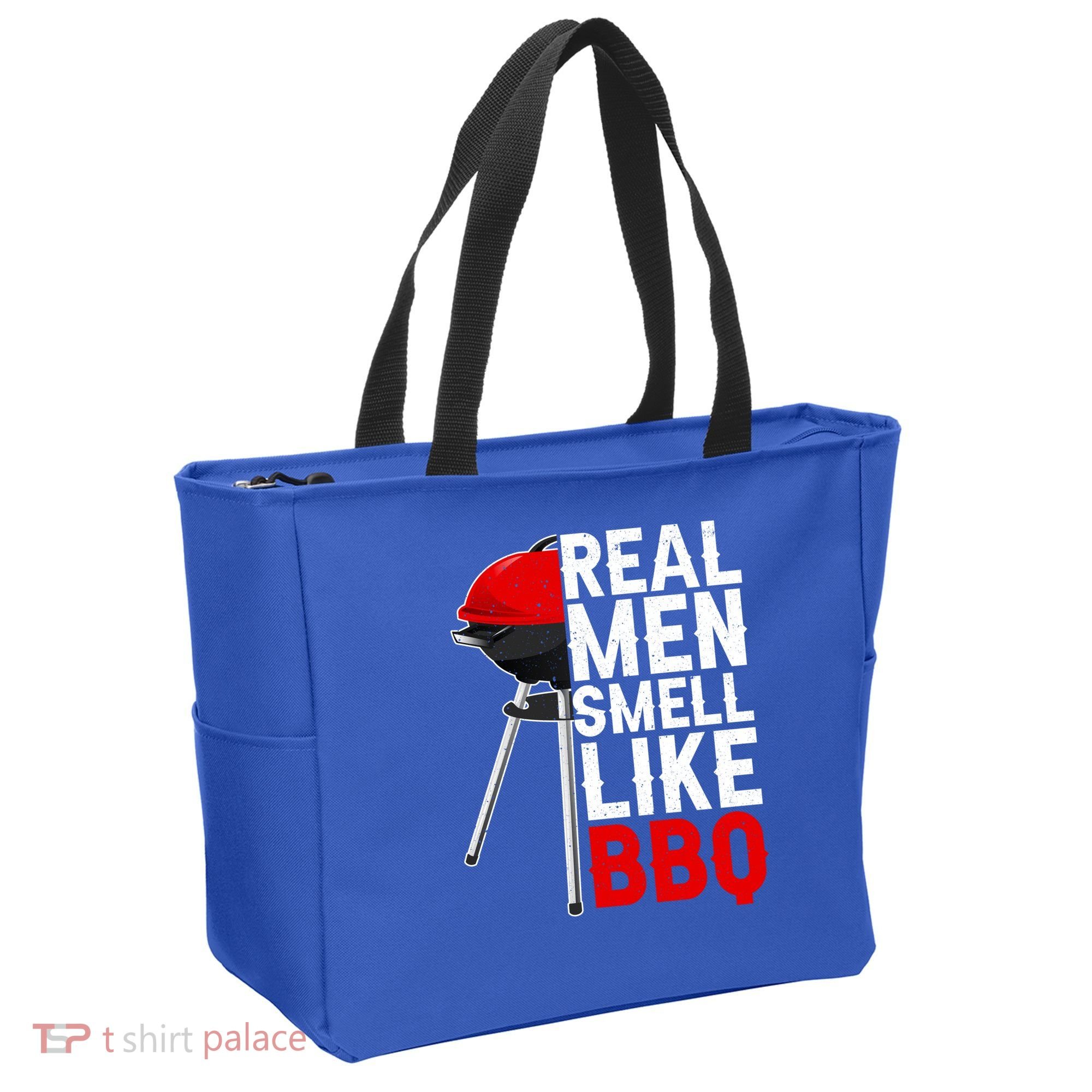 Real Men Smell Like BBQ Tote Bag