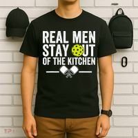 Real Man Stay Out Of The Kitchen Funny Pickleball Vintage T-Shirt thumb 6