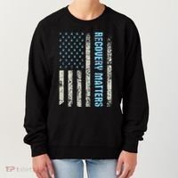 Recovery Matters Sobriety Anniversary Sober Aa Na Women's Sweatshirt thumb 0