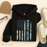 Recovery Matters Sobriety Anniversary Sober Aa Na Hoodie thumb 4