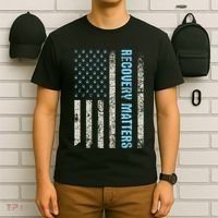 Recovery Matters Sobriety Anniversary Sober Aa Na T-Shirt thumb 6