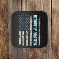 Recovery Matters Sobriety Anniversary Sober Aa Na Coaster thumb 0