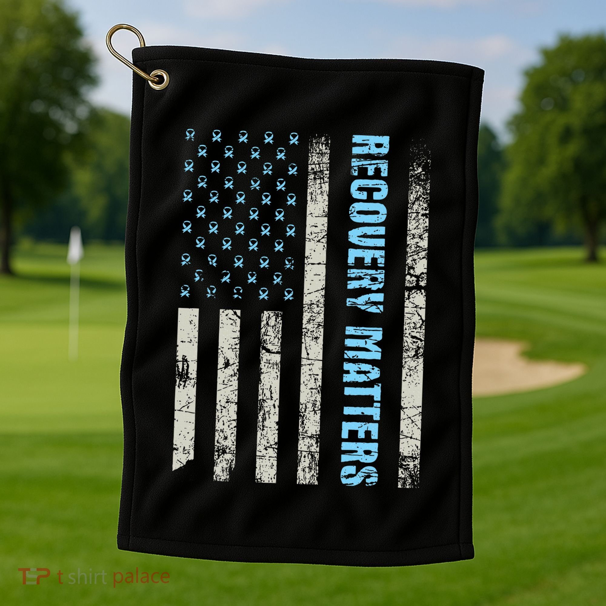 Recovery Matters Sobriety Anniversary Sober Aa Na Golf Towel
