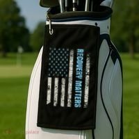 Recovery Matters Sobriety Anniversary Sober Aa Na Golf Towel thumb 2