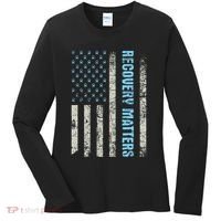 Recovery Matters Sobriety Anniversary Sober Aa Na Women's Long Sleeve Shirt thumb 0