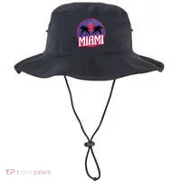 Retro Miami Sunset Palm Tree Bucket Hat thumb 0