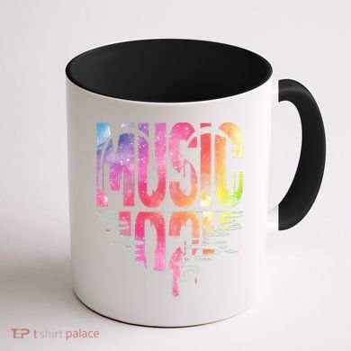 Retro Music Sunset Coffee Mug back