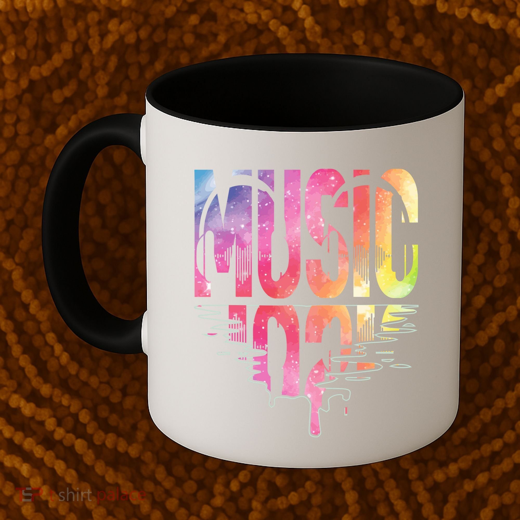 Retro Music Sunset Coffee Mug