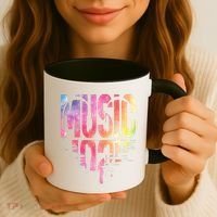 Retro Music Sunset Coffee Mug thumb 3