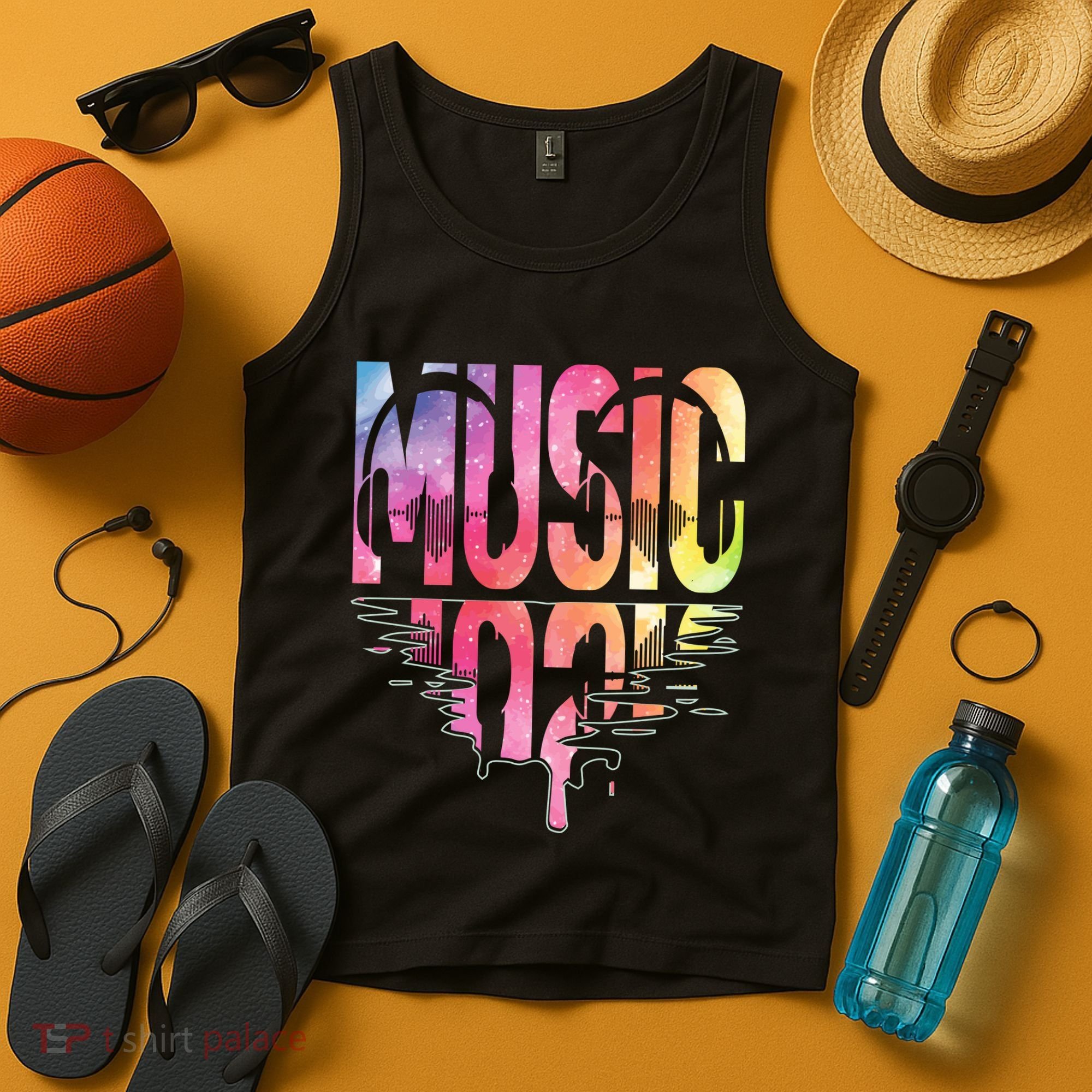 Retro Music Sunset Tank Top