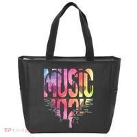 Retro Music Sunset Tote Bag thumb 0