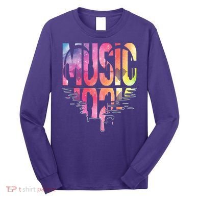 Retro Music Sunset Long Sleeve Shirt