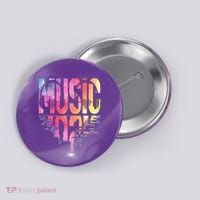 Retro Music Sunset Button thumb 0