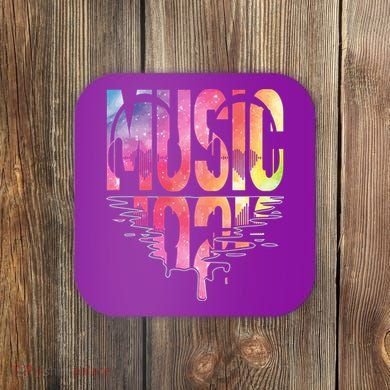 Retro Music Sunset Coaster