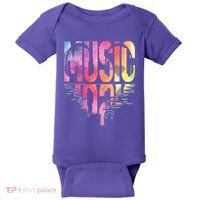 Retro Music Sunset Baby Bodysuit thumb 0