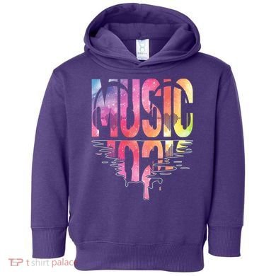 Retro Music Sunset Toddler Hoodie