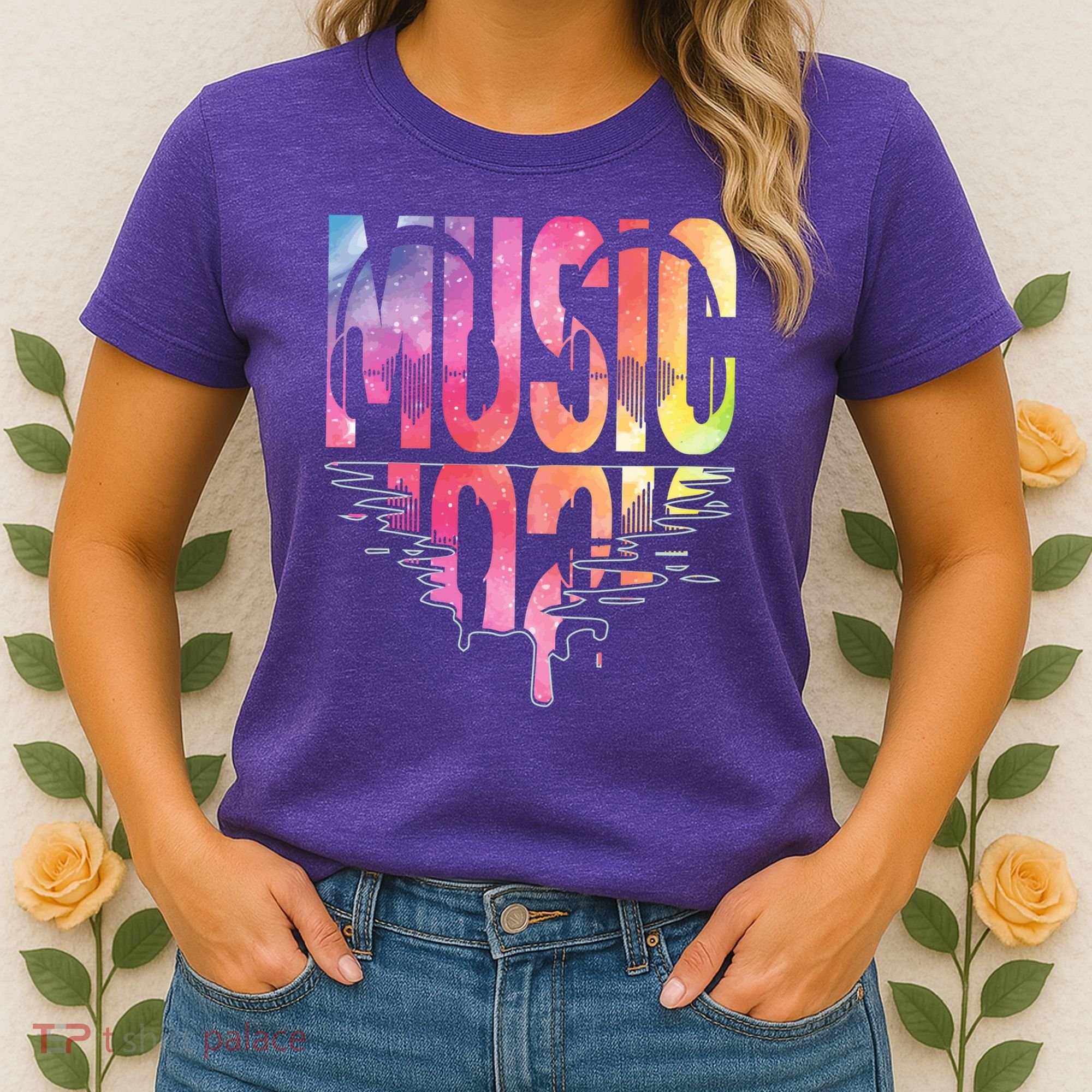 Retro Music Sunset Women's T-Shirt