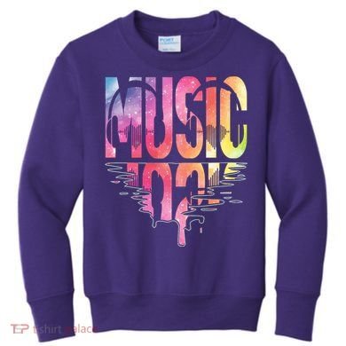 Retro Music Sunset Kids Sweatshirt
