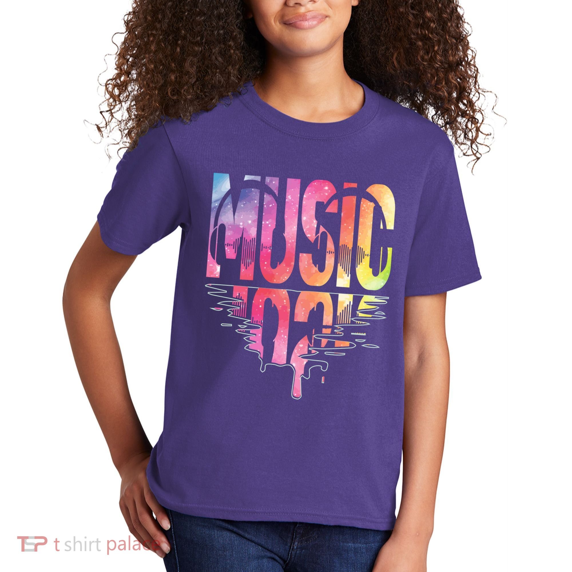 Retro Music Sunset Kids T-Shirt