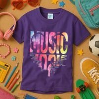 Retro Music Sunset Kids T-Shirt thumb 3