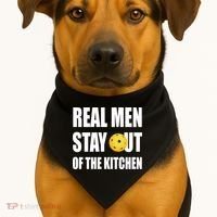 Real Men Say Out Of The Kitchen Pickleball Funny USA-Made Doggie Bandana thumb 1