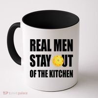 Real Men Say Out Of The Kitchen Pickleball Funny Coffee Mug thumb 0