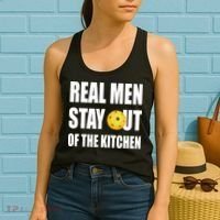 Real Men Say Out Of The Kitchen Pickleball Funny Women's Tank Top thumb 2