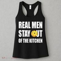 Real Men Say Out Of The Kitchen Pickleball Funny Women's Tank Top thumb 3