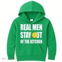 Real Men Say Out Of The Kitchen Pickleball Funny Kids Hoodie thumb 0