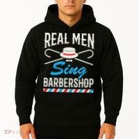 Real Men Sing Barbershop Cool Quartet Harmony Singing Singer Hoodie thumb 2