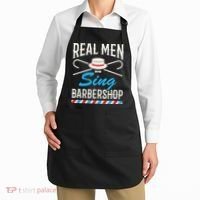 Real Men Sing Barbershop Cool Quartet Harmony Singing Singer Apron thumb 2
