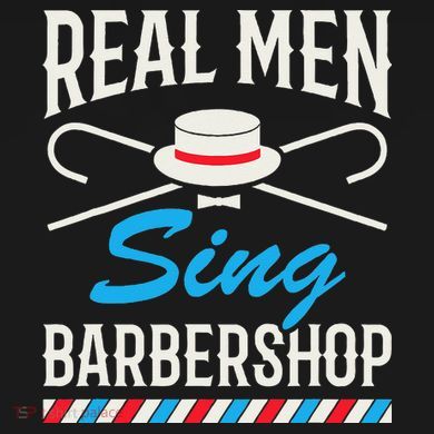 Real Men Sing Barbershop Cool Quartet Harmony Singing Singer Sustainable Bucket Hat