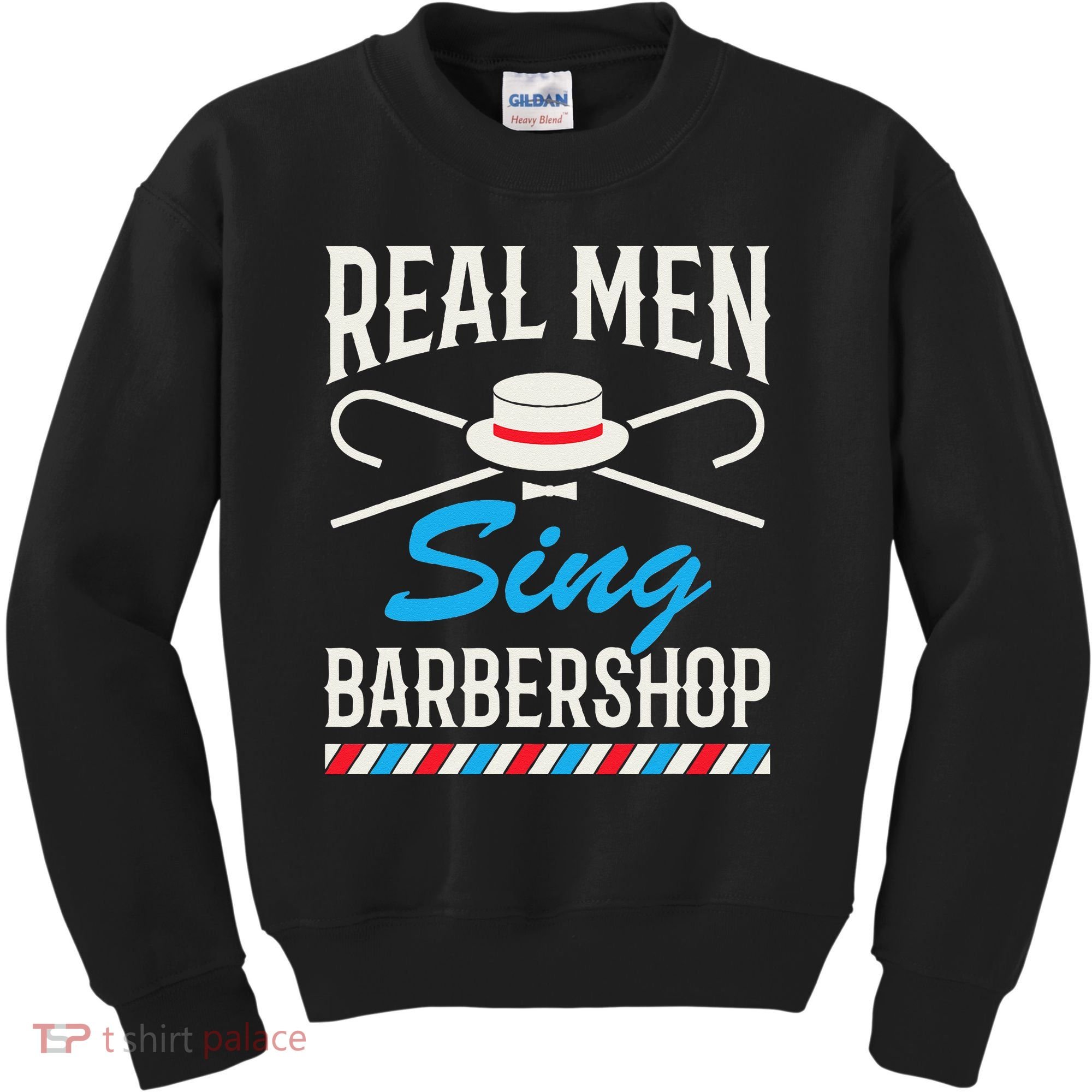 Real Men Sing Barbershop Cool Quartet Harmony Singing Singer Kids Sweatshirt
