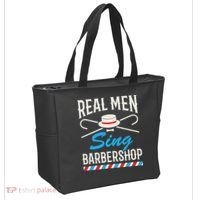 Real Men Sing Barbershop Cool Quartet Harmony Singing Singer Tote Bag thumb 2