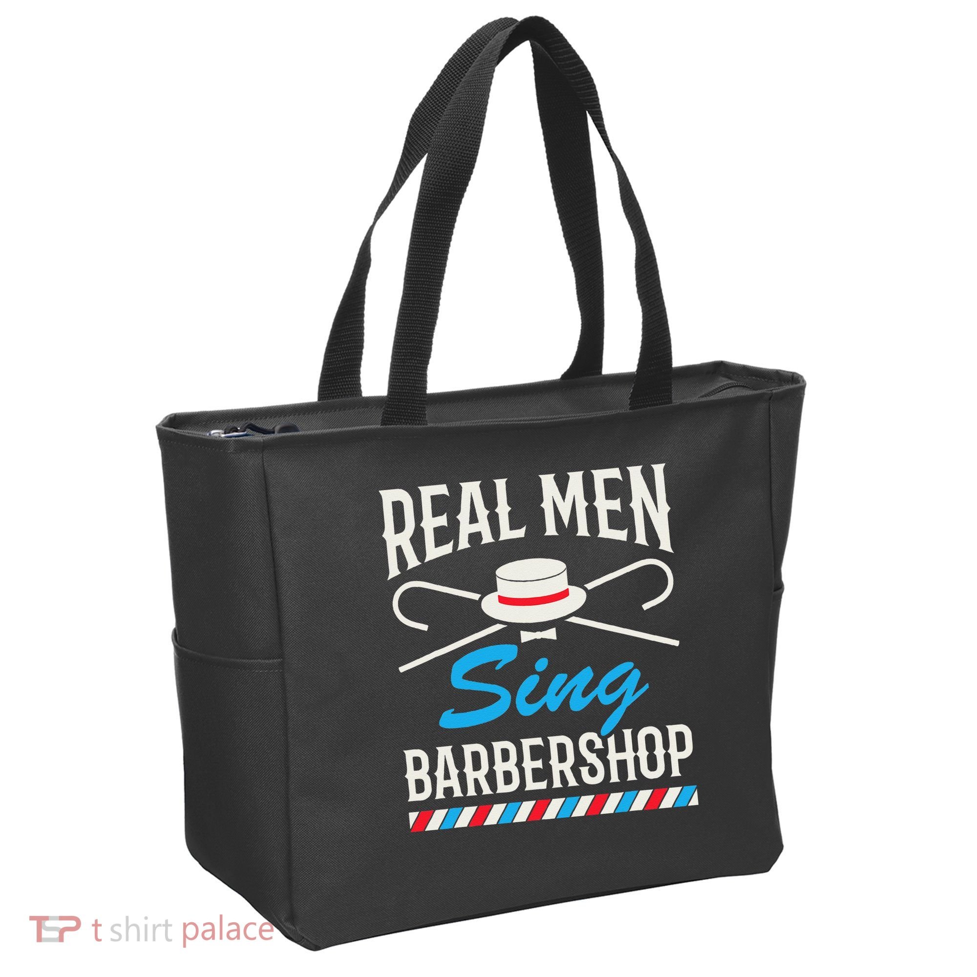 Real Men Sing Barbershop Cool Quartet Harmony Singing Singer Tote Bag