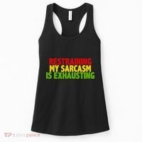 Restraining My Sarcasm Is Exhausting Women's Tank Top thumb 0
