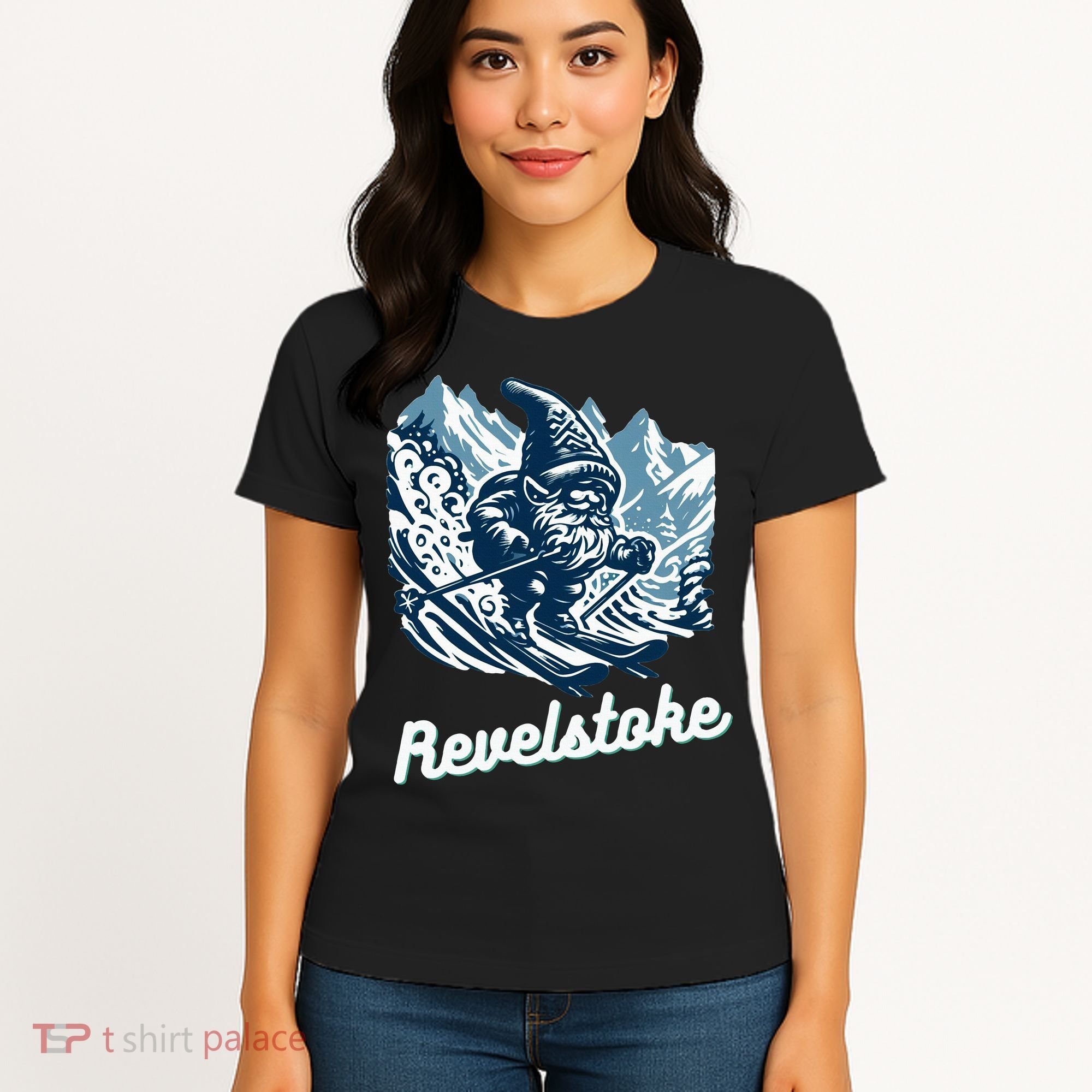 Revelstoke Mountain Ski Resort Gnome Adventure Hike Camp Women's T-Shirt