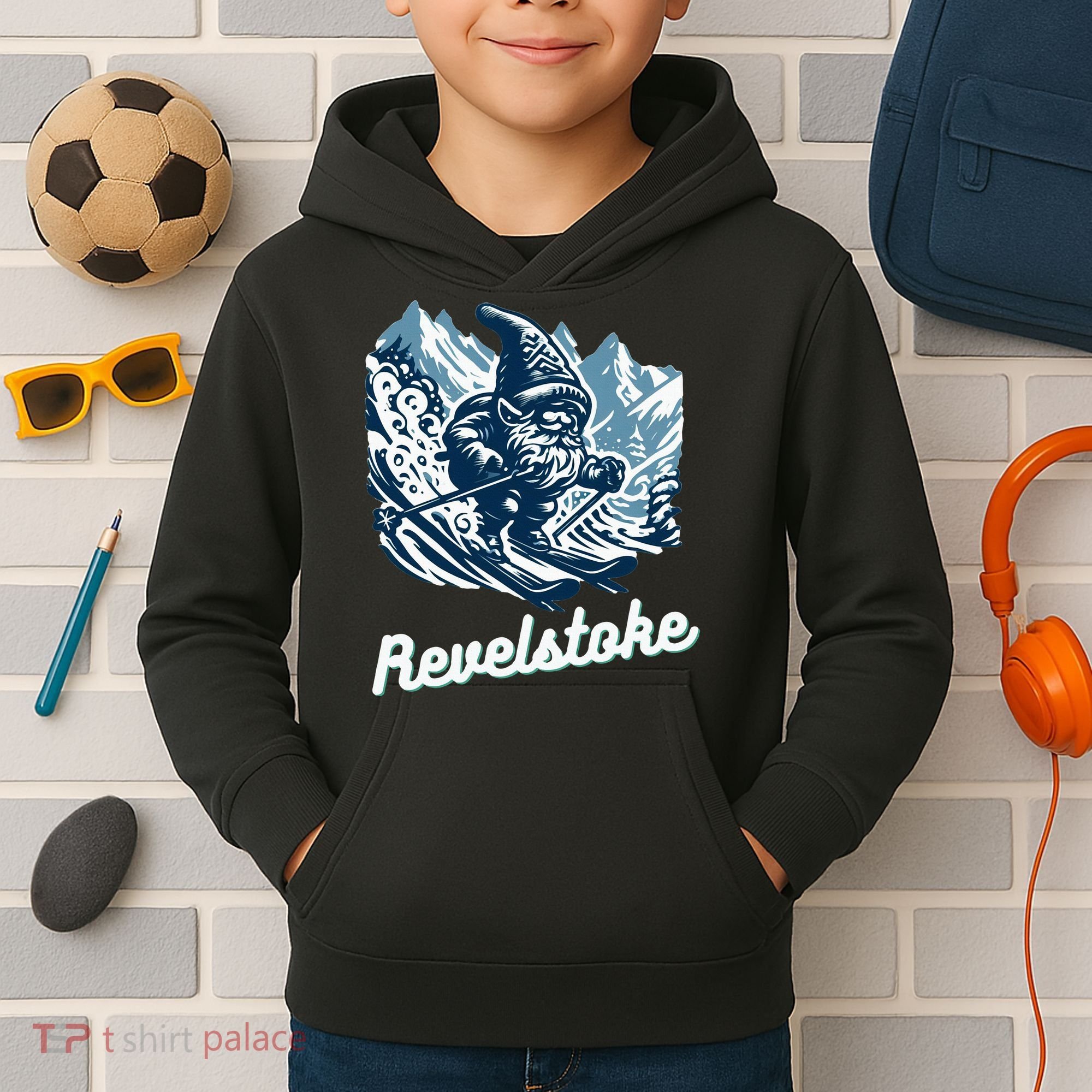 Revelstoke Mountain Ski Resort Gnome Adventure Hike Camp Kids Hoodie