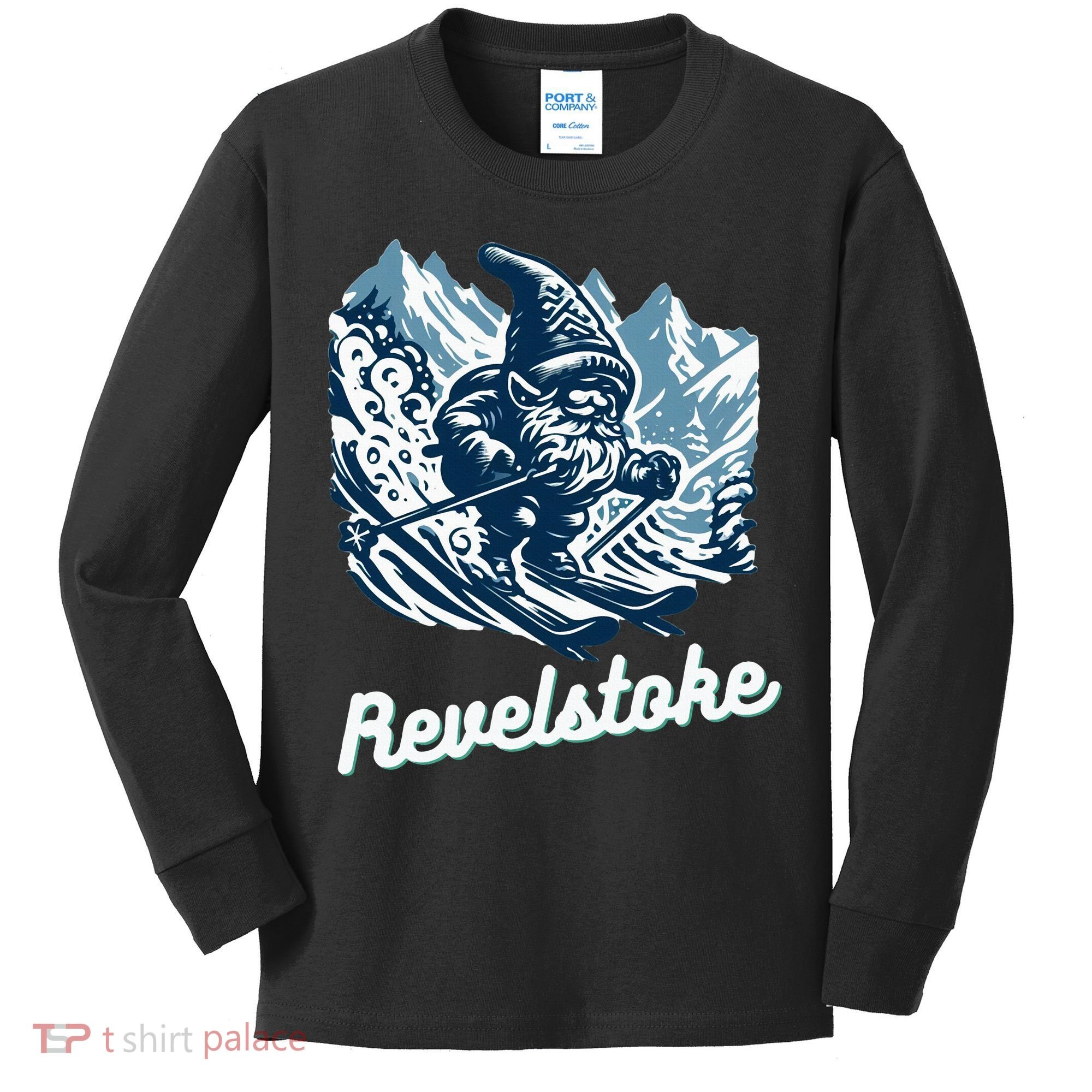 Revelstoke Mountain Ski Resort Gnome Adventure Hike Camp Kids Long Sleeve Shirt
