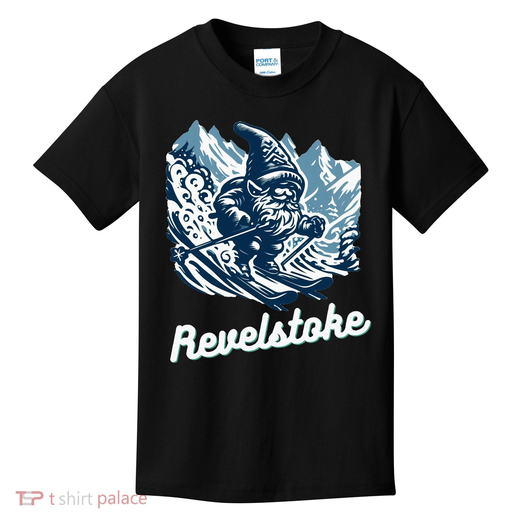 Revelstoke Mountain Ski Resort Gnome Adventure Hike Camp Kids T-Shirt