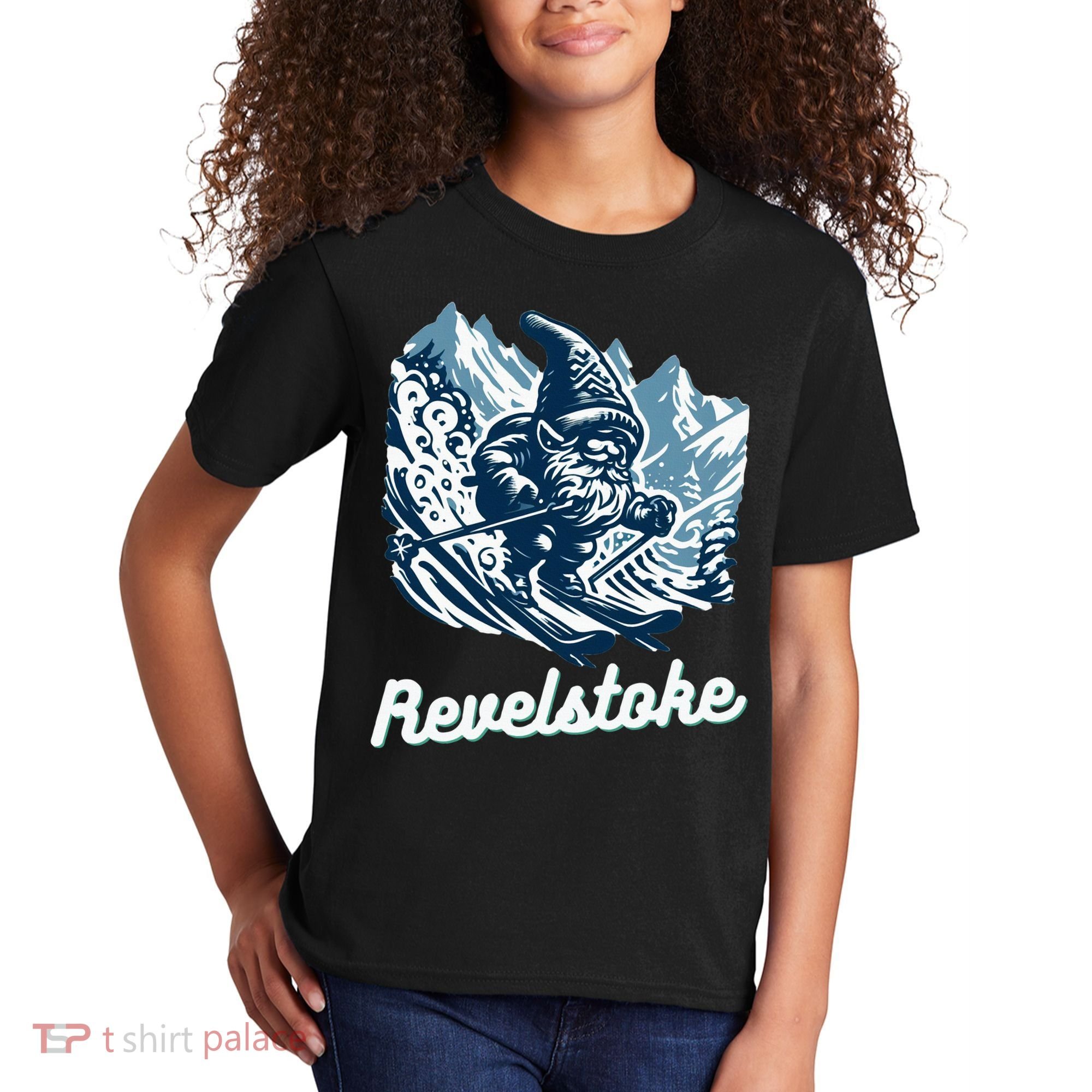 Revelstoke Mountain Ski Resort Gnome Adventure Hike Camp Kids T-Shirt