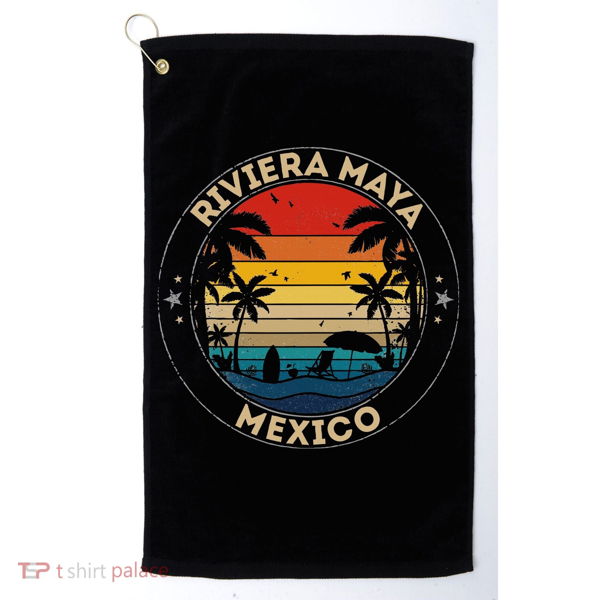 Riviera Maya Souvenir Mexico Reminder Golf Towel