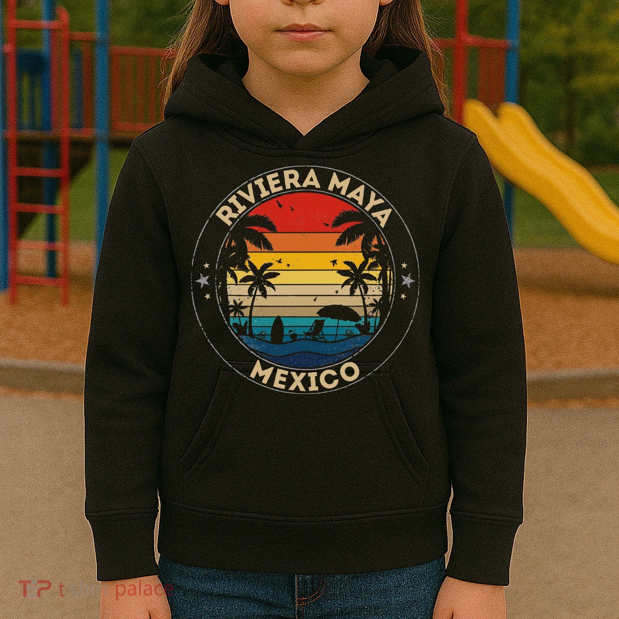 Riviera Maya Souvenir Mexico Reminder Kids Hoodie