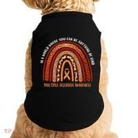 Rainbow Multiple Sclerosis Where You Can Be Anything Be Kind Funny Gift Doggie Tank thumb 0