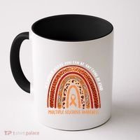 Rainbow Multiple Sclerosis Where You Can Be Anything Be Kind Funny Gift Coffee Mug thumb 0